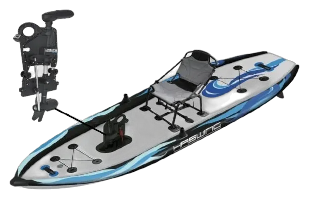 W40-GPS zamontowany na kajaku